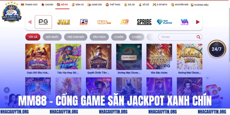 MM88 – Cổng game săn jackpot xanh chín